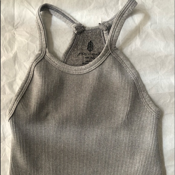 NWOT Free People Movement Grey tank top. Size XS. - Picture 3 of 9